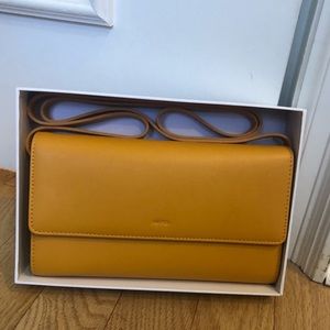 JW PEI Mustard Yellow Crossbody Wallet